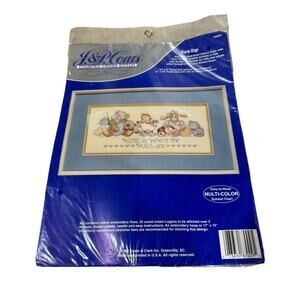 J & P Coats Cross Stitch Kit Warm Hugs #23504 13" X 6" Nursery